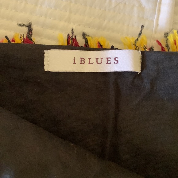 IBlues Pleated Houndstooth Print Multi Colors Tweed Short  Skirt - Picture 7 of 11